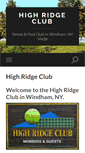 Mobile Screenshot of highridgeclub.com
